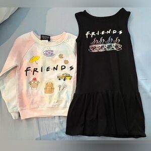 Friends Girls Sweatshirt & Dress Bundle, Size 6/6x